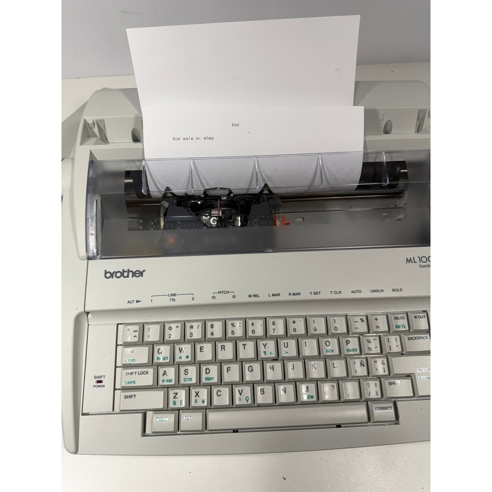 Brother ML100 Standard Electronic Typewriter Grey Daisy Wheel ML-100 - no tape